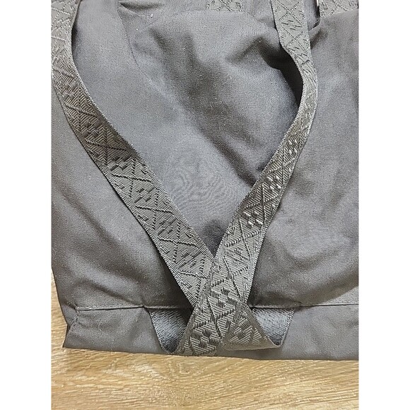 Bottega Veneta Unisex Adult Canvas Fold Top Flap Backpack Black Snap Close Strap main image 14